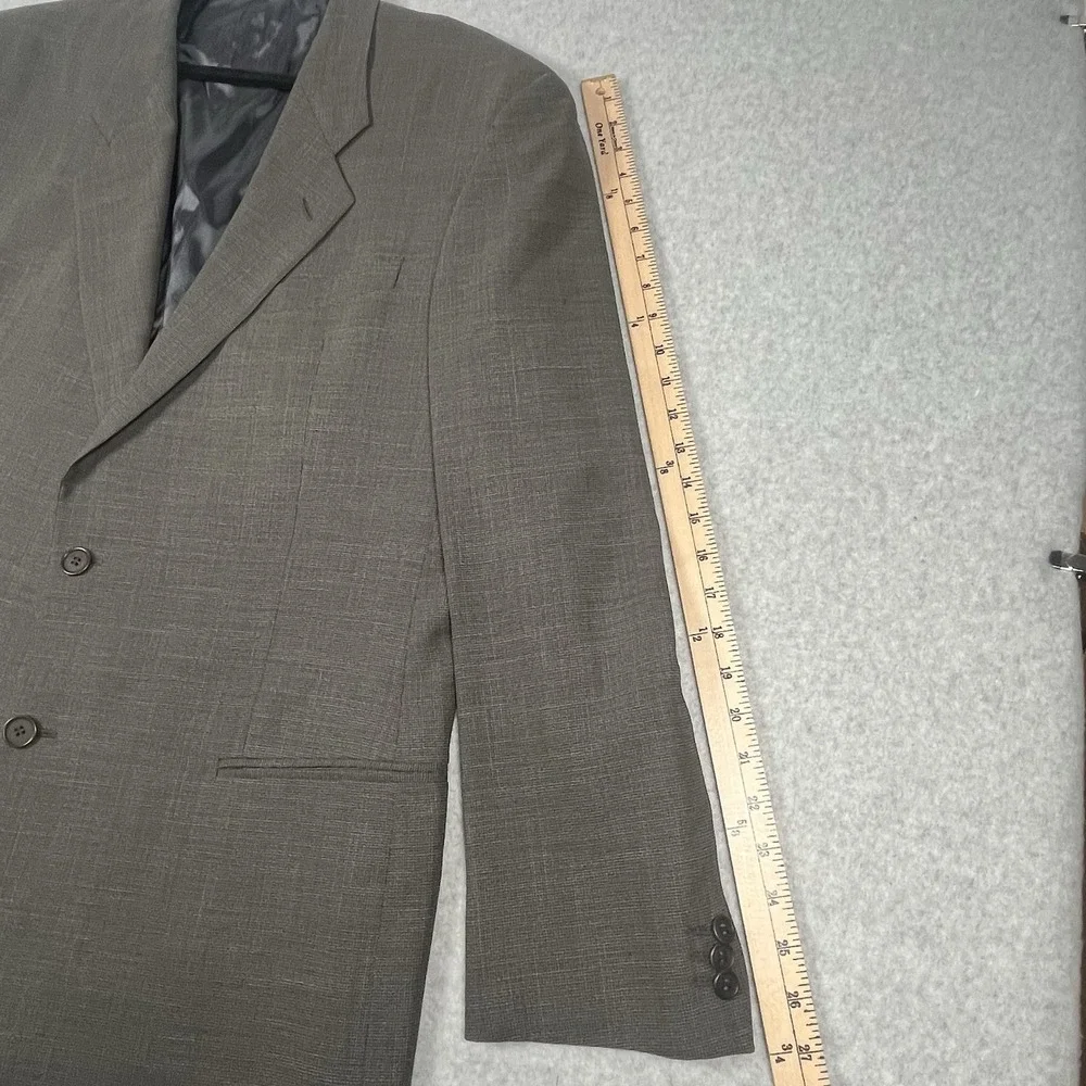 ARMANI Collezioni Blazer Wool Sport Coat Jacket Men 46 Brown 2 Button See Sz Pic